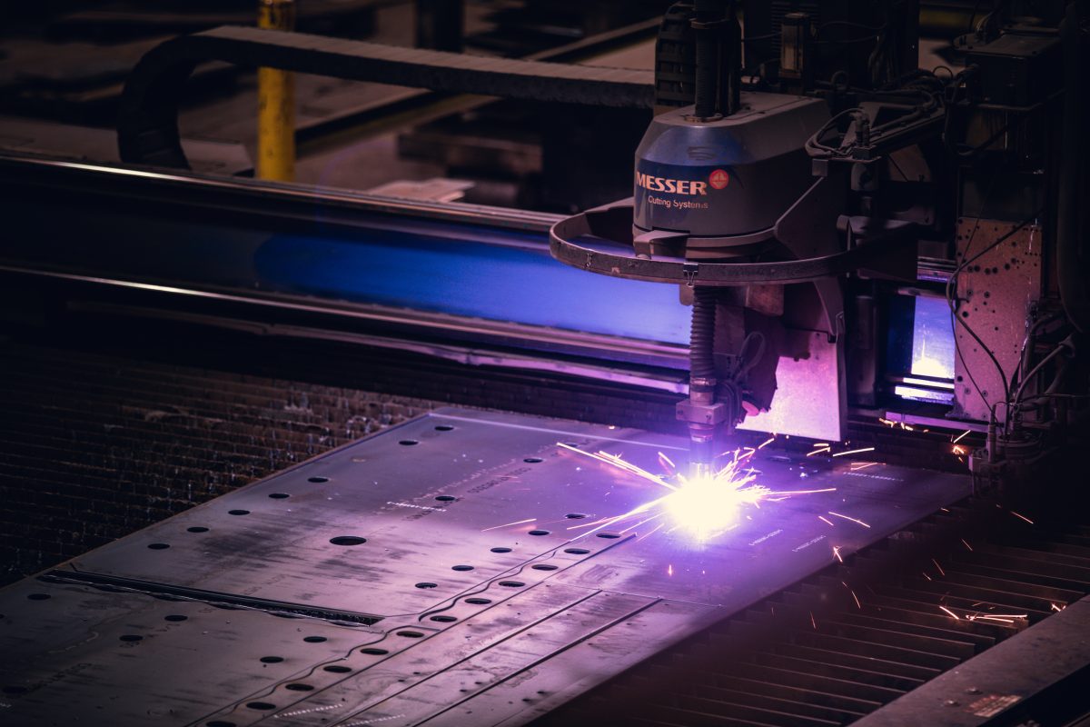 State-of-the-art custom steel burning process at Huntington Steel